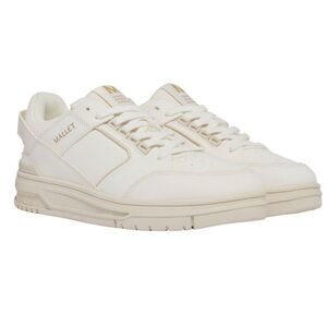 Mallet Womens/Ladies Compton Leather Sneakers / White